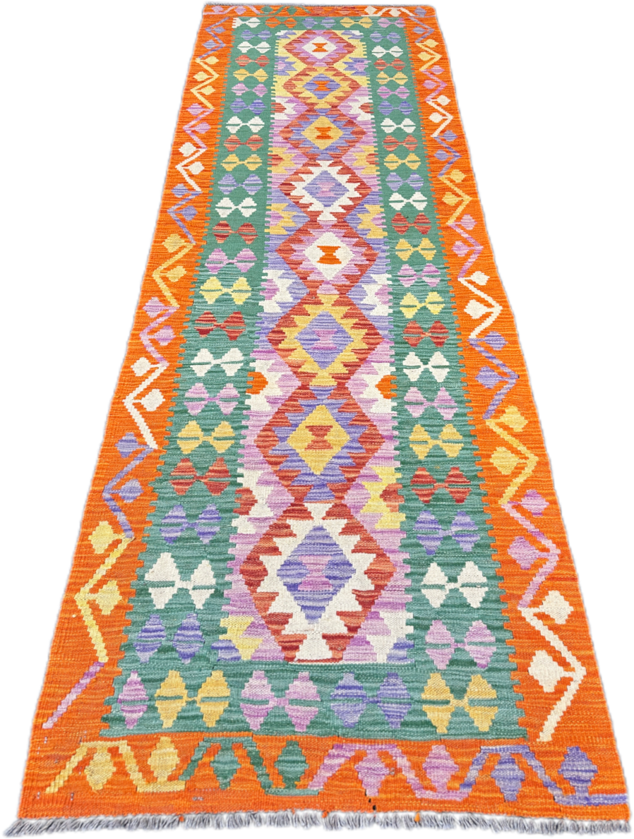 Chobi Kilim Rug - 295 cm x 83 cm