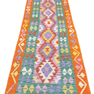 Chobi Kilim Rug - 295 cm x 83 cm