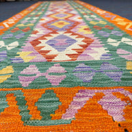 Chobi Kilim Rug - 295 cm x 83 cm