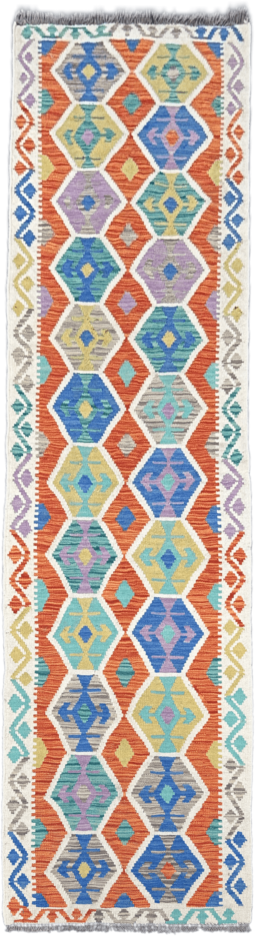 Chobi Kilim Rug - 300 cm x 82 cm