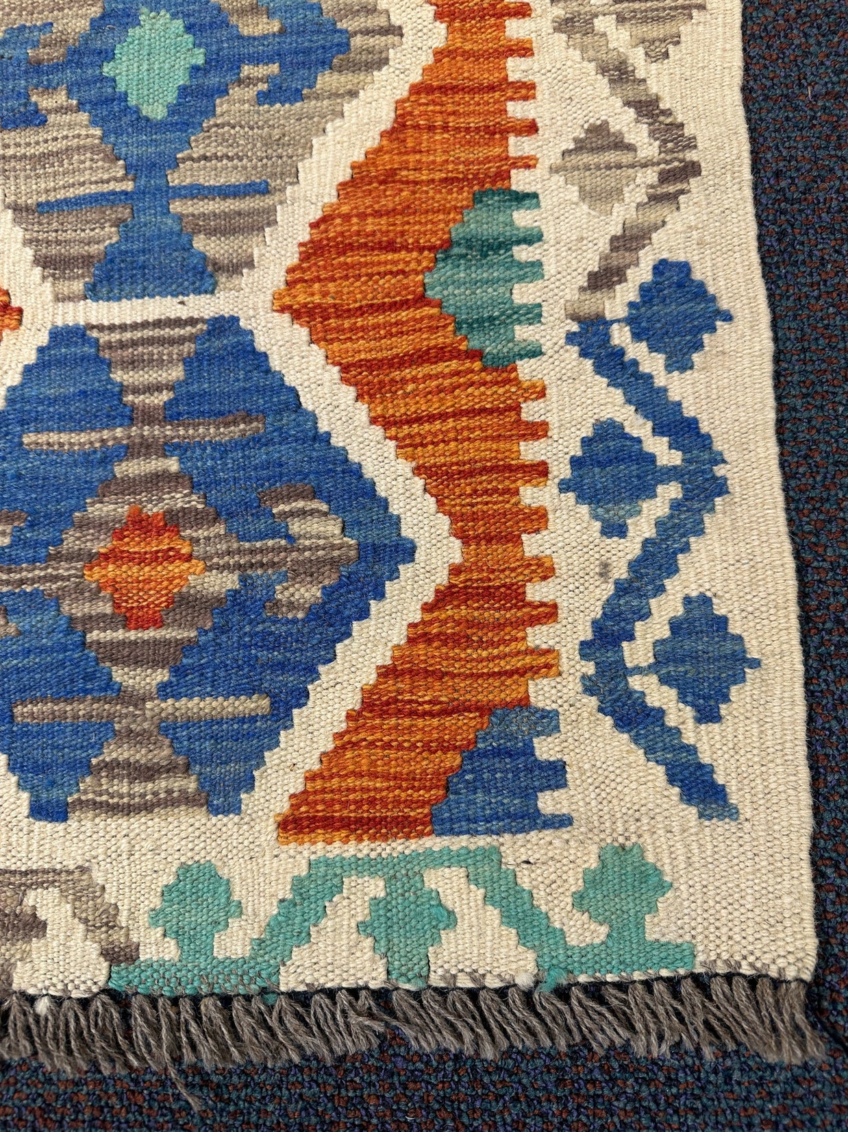 Chobi Kilim Rug - 300 cm x 82 cm