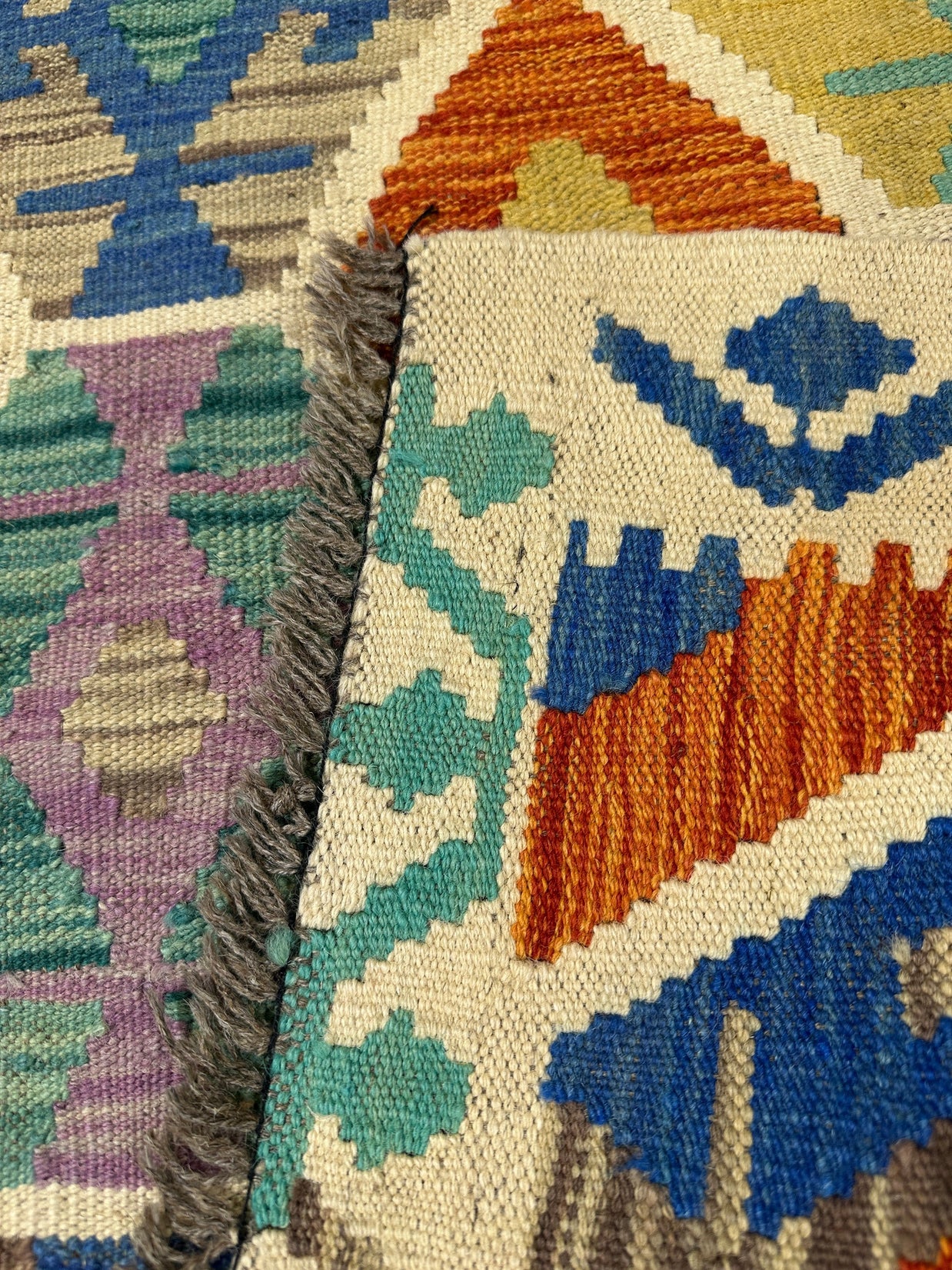 Chobi Kilim Rug - 300 cm x 82 cm