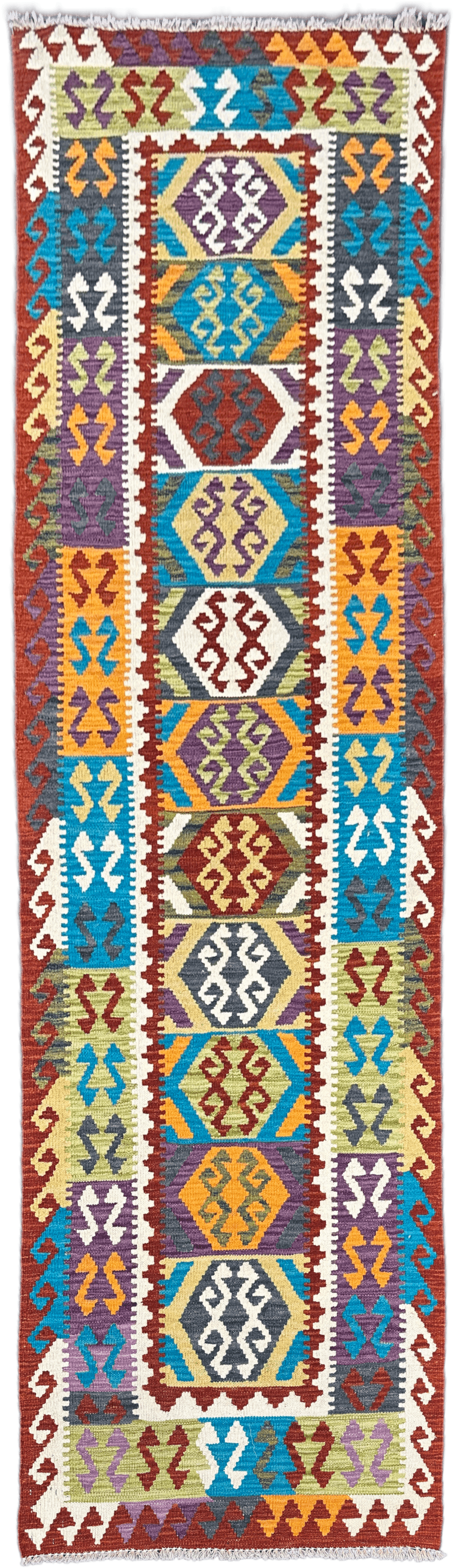 Chobi Kilim Rug - 279 cm x 81 cm