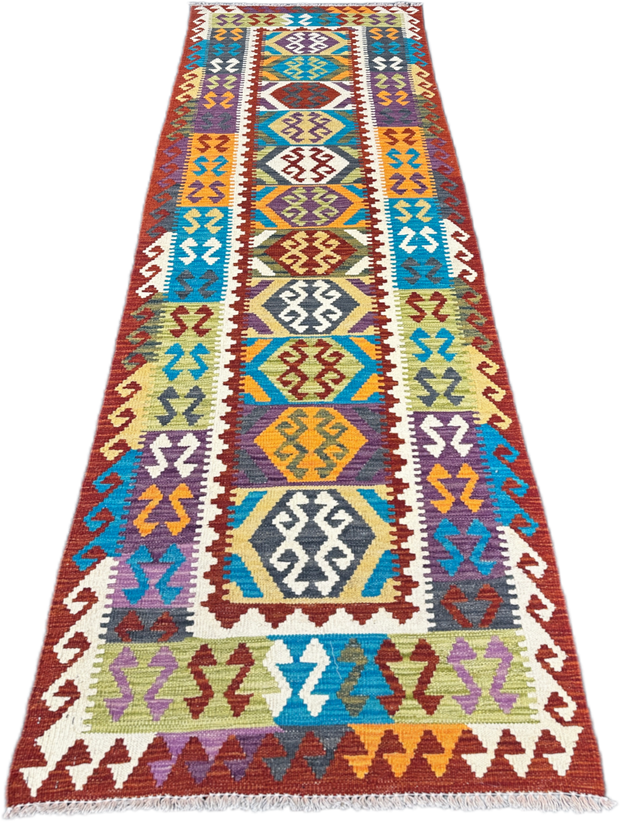 Chobi Kilim Rug - 279 cm x 81 cm