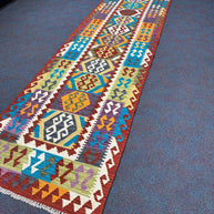 Chobi Kilim Rug - 279 cm x 81 cm