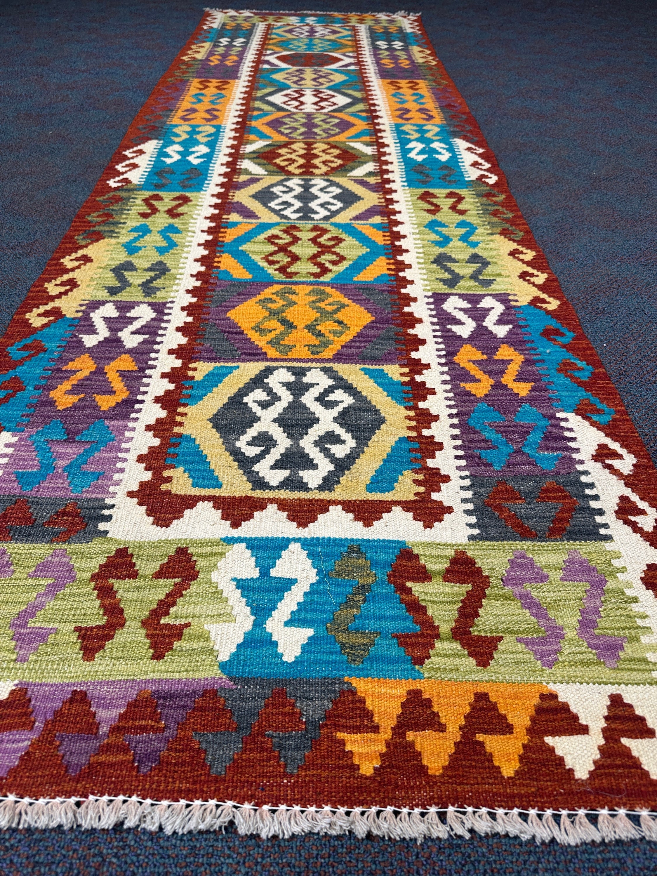 Chobi Kilim Rug - 279 cm x 81 cm