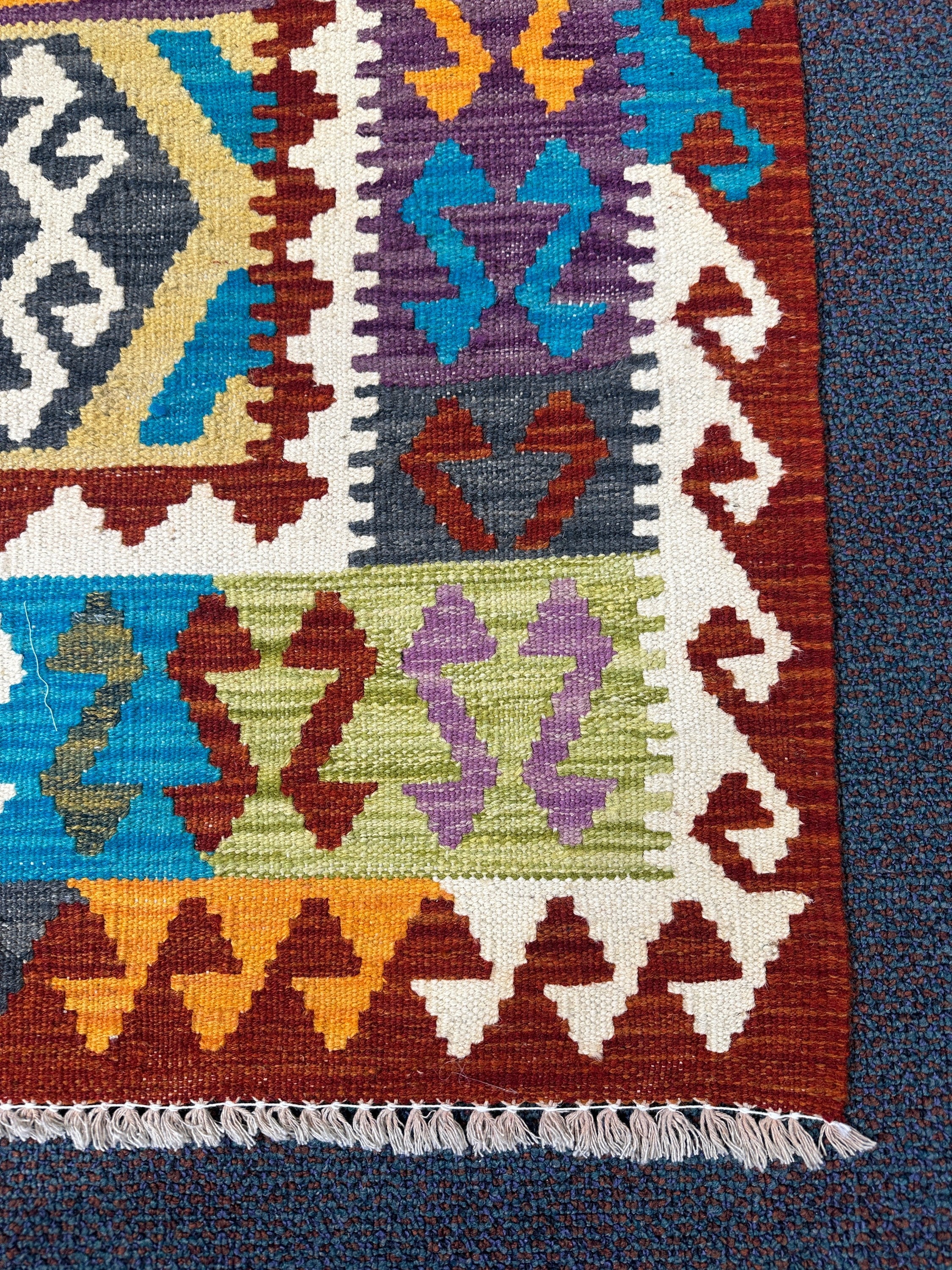 Chobi Kilim Rug - 279 cm x 81 cm