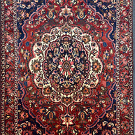 Persian Bahktiari floral design high density good for heavy traffic area Pure wool hand knotted