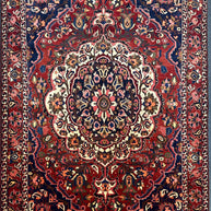 Persian Bahktiari floral design high density good for heavy traffic area Pure wool hand knotted