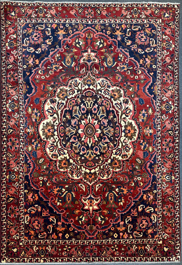 Persian Bahktiari floral design high density good for heavy traffic area Pure wool hand knotted
