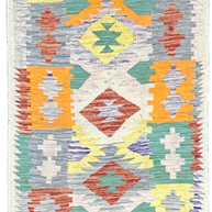 Chobi Kilim Rug - 300 cm x 77 cm
