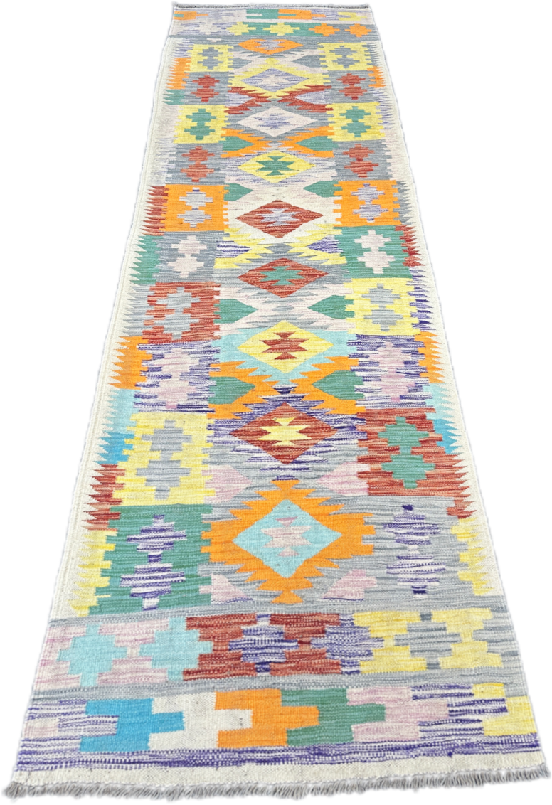Chobi Kilim Rug - 300 cm x 77 cm