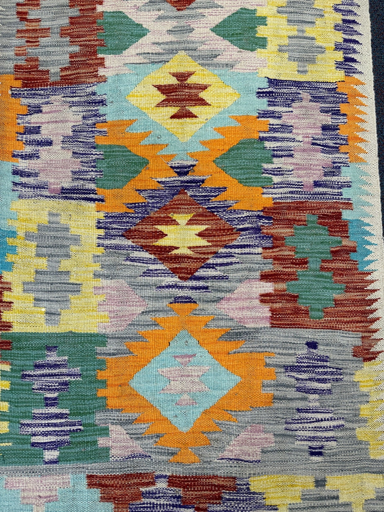 Chobi Kilim Rug - 300 cm x 77 cm