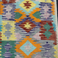 Chobi Kilim Rug - 300 cm x 77 cm