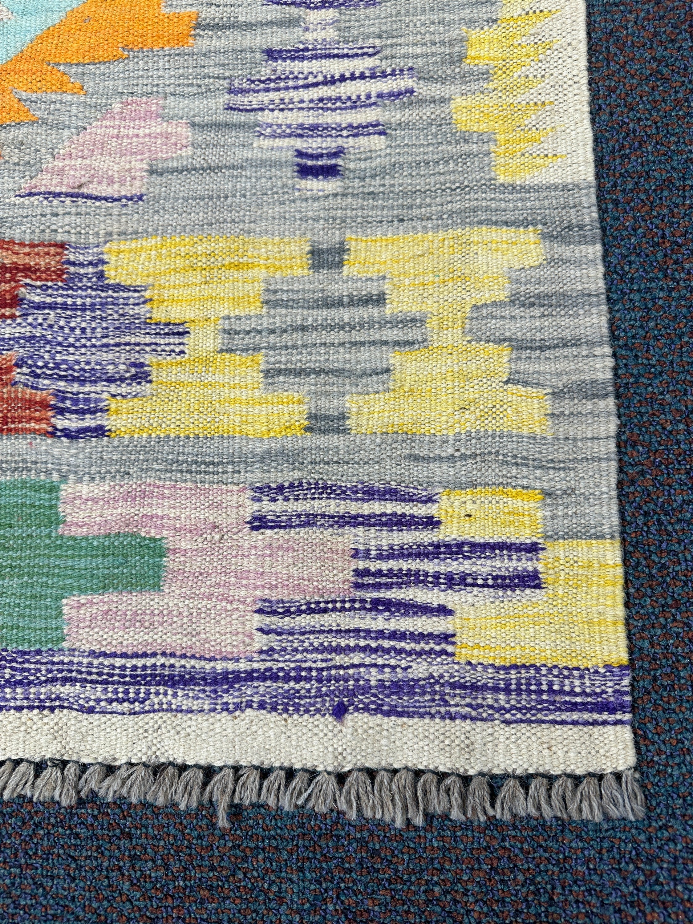 Chobi Kilim Rug - 300 cm x 77 cm