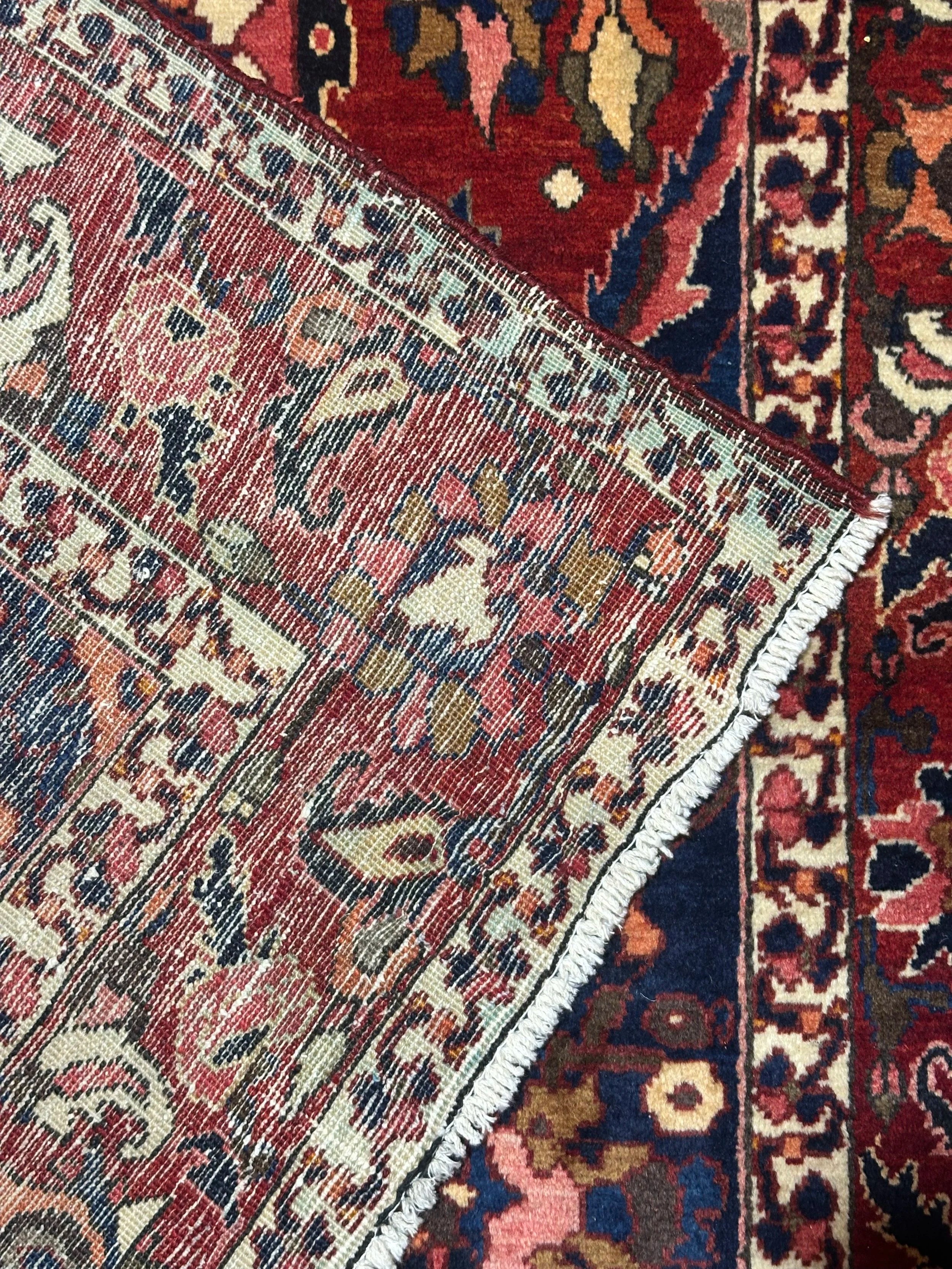 Persian Bahktiari floral design high density good for heavy traffic area Pure wool hand knotted