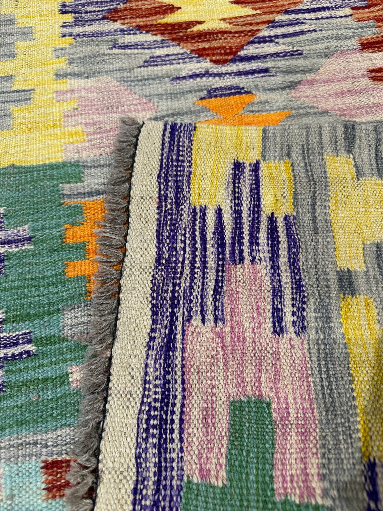 Chobi Kilim Rug - 300 cm x 77 cm