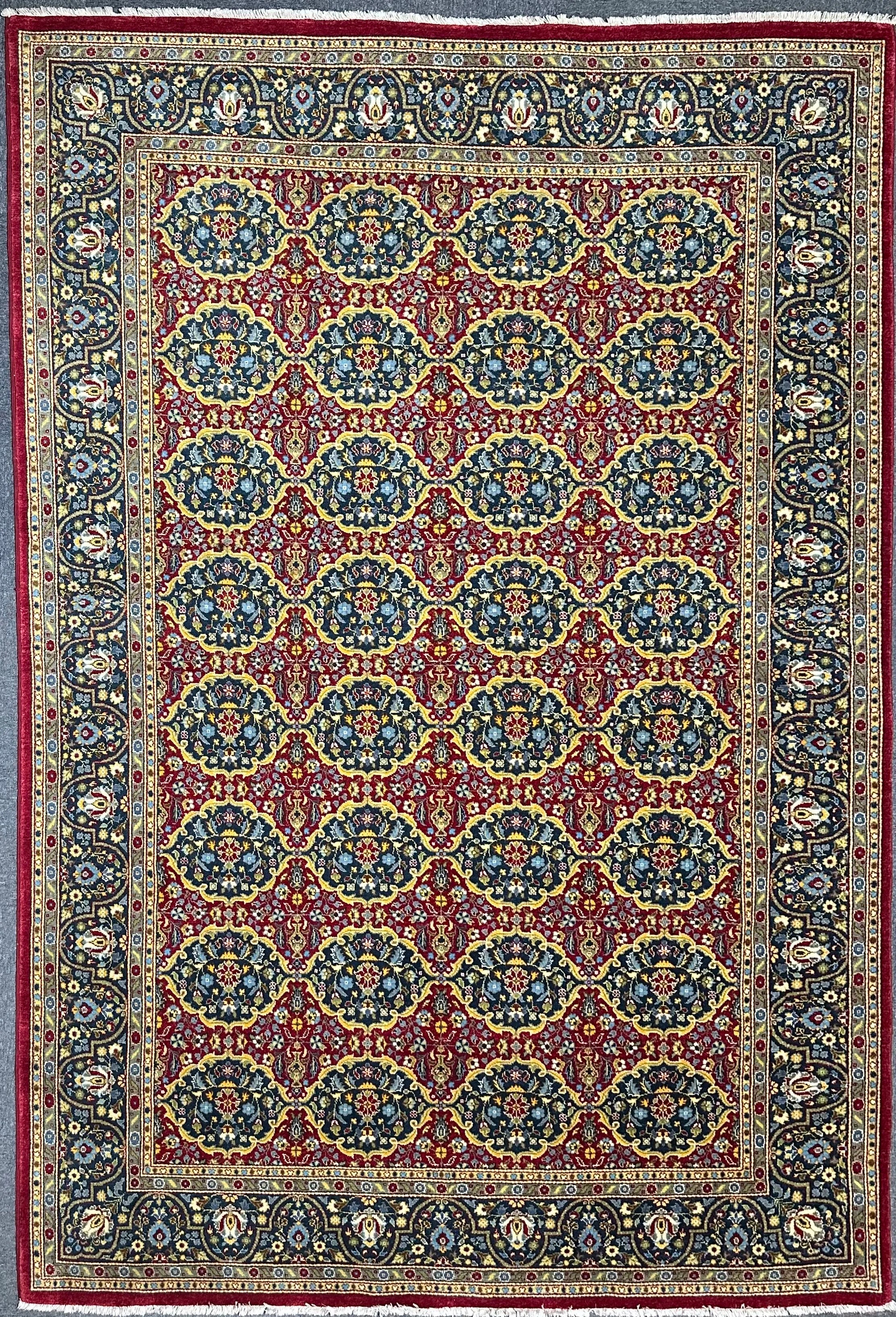 Fine Persian Mashad extremely finely Hand knotted rug 285x185cm