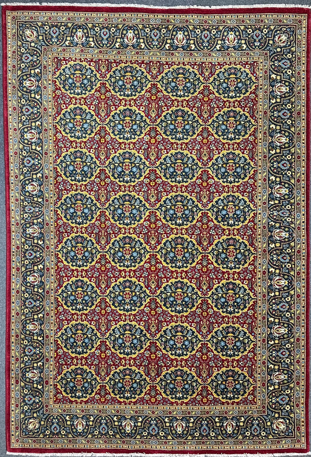 Fine Persian Mashad extremely finely Hand knotted rug 285x185cm