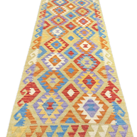 Chobi Kilim Rug - 280 cm x 83 cm