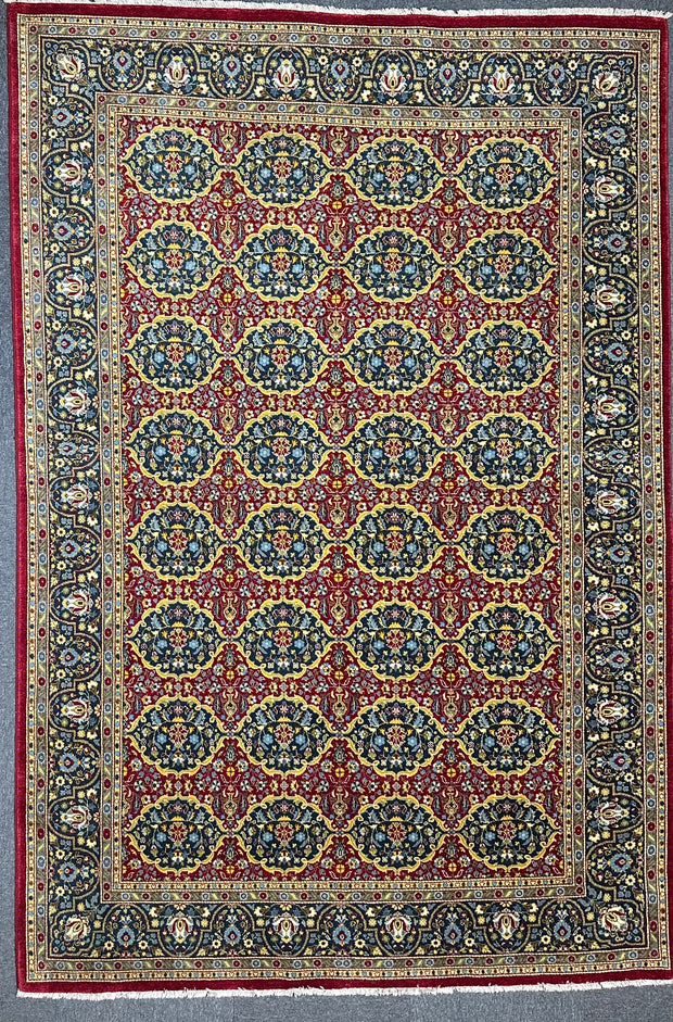 Fine Persian Mashad extremely finely Hand knotted rug 285x185cm