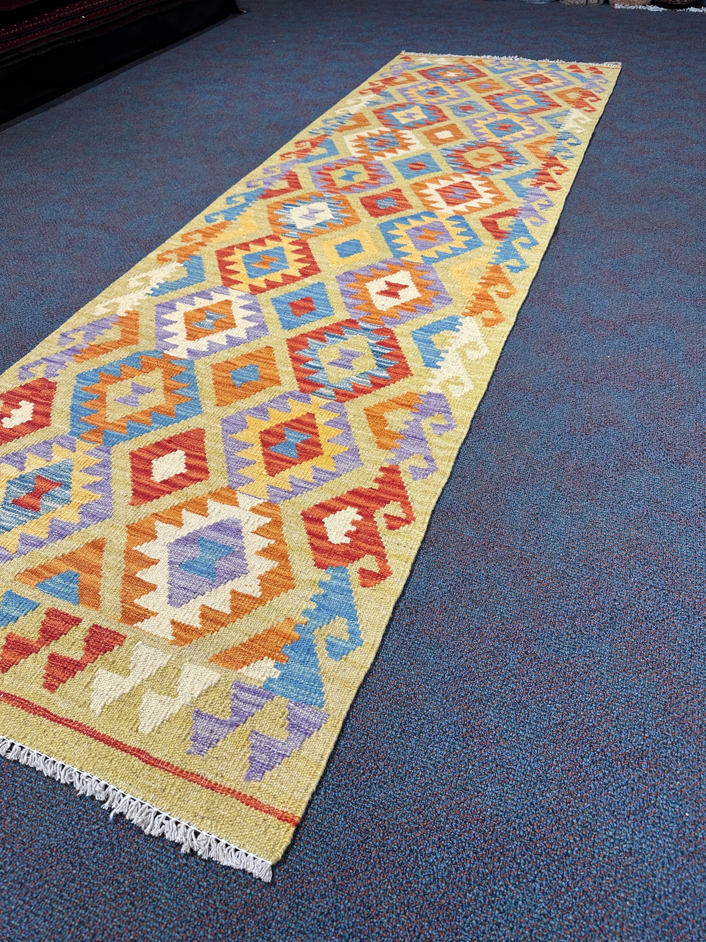 Chobi Kilim Rug - 280 cm x 83 cm