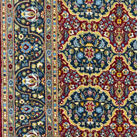 Fine Persian Mashad extremely finely Hand knotted rug 285x185cm