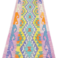 Chobi Kilim Rug - 290 cm x 81 cm