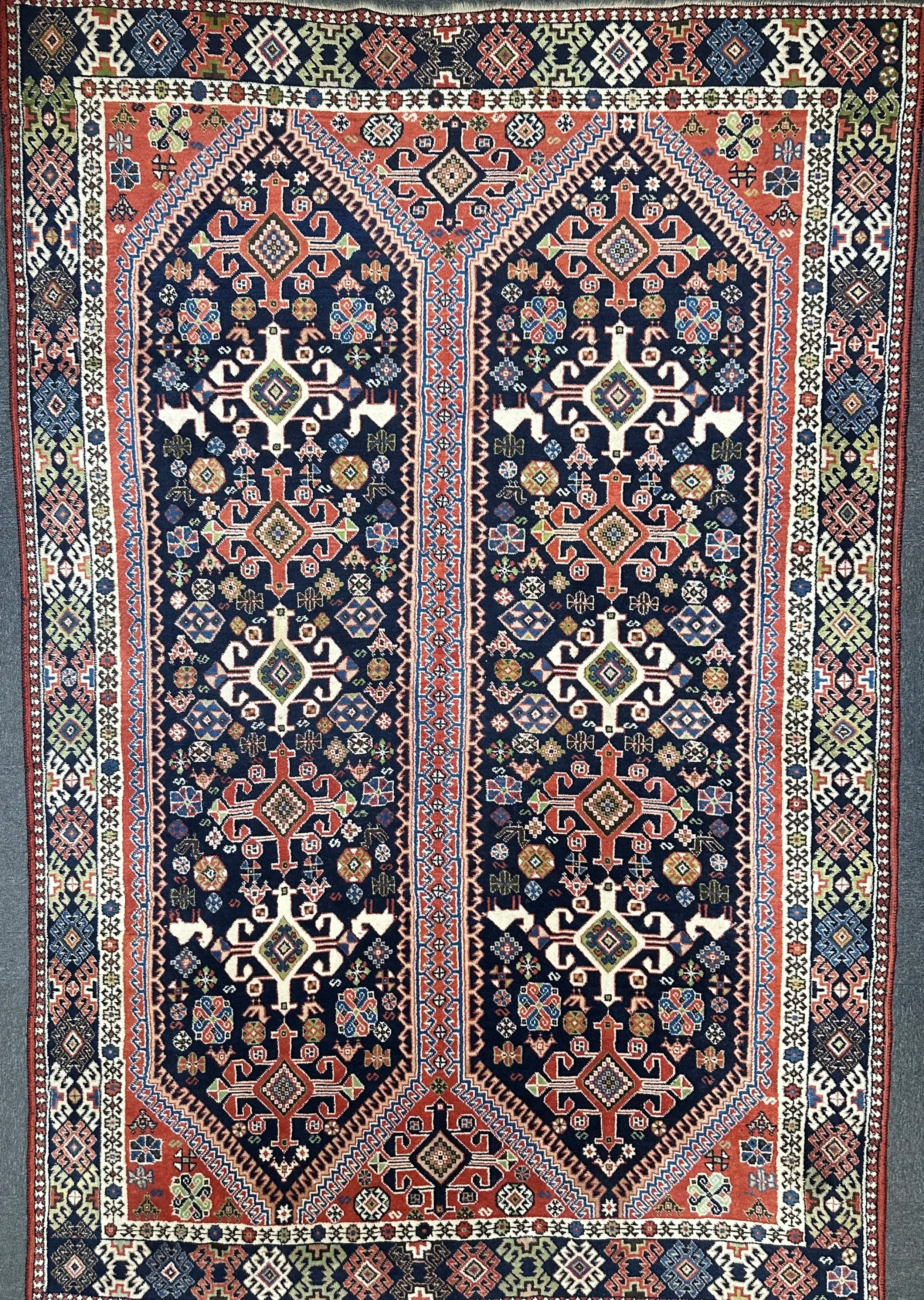 Persian Yallehmeh 302cm x 211cm Pure wool hand knotted Rug