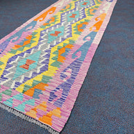 Chobi Kilim Rug - 290 cm x 81 cm