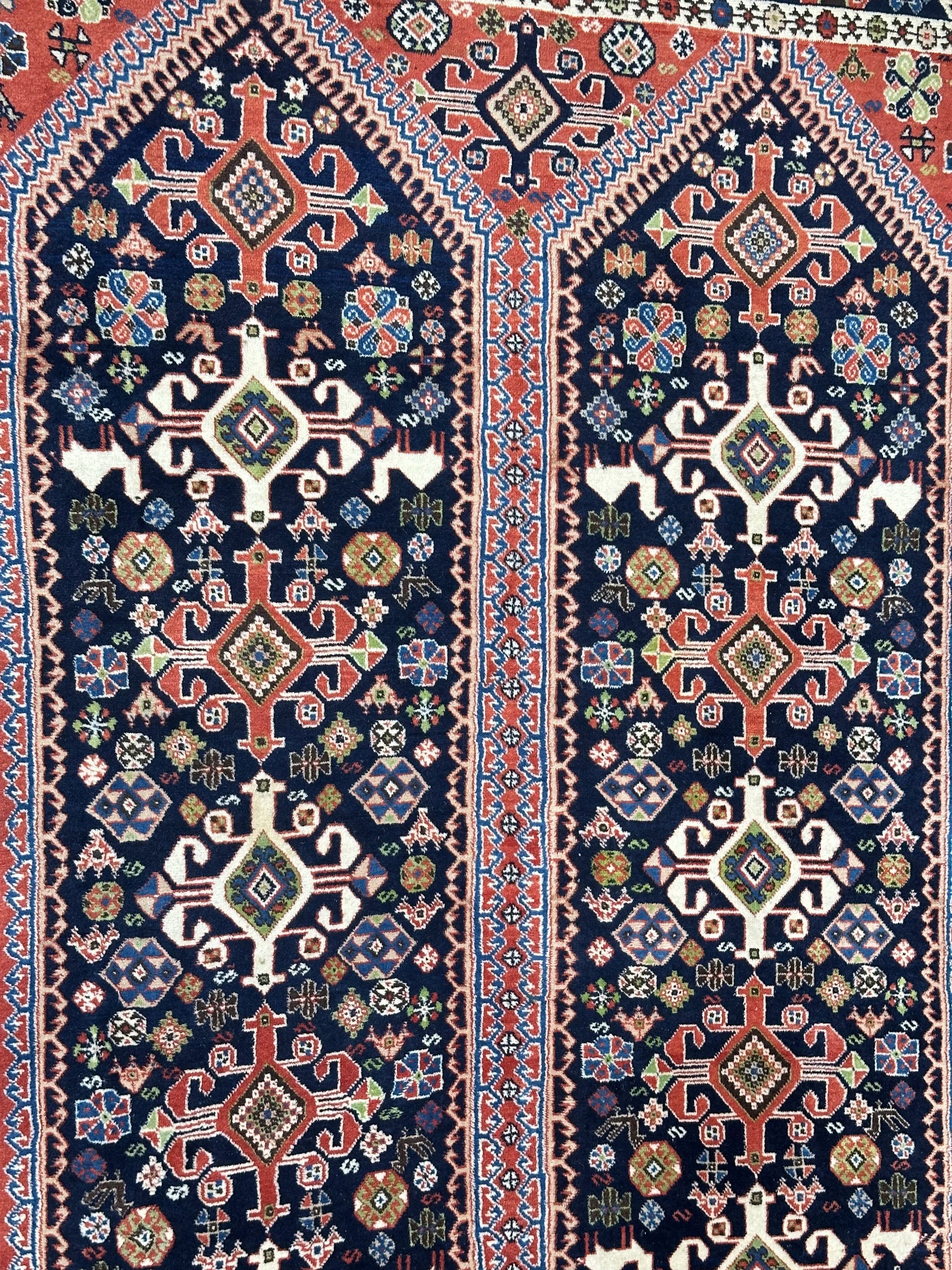 Persian Yallehmeh 302cm x 211cm Pure wool hand knotted Rug