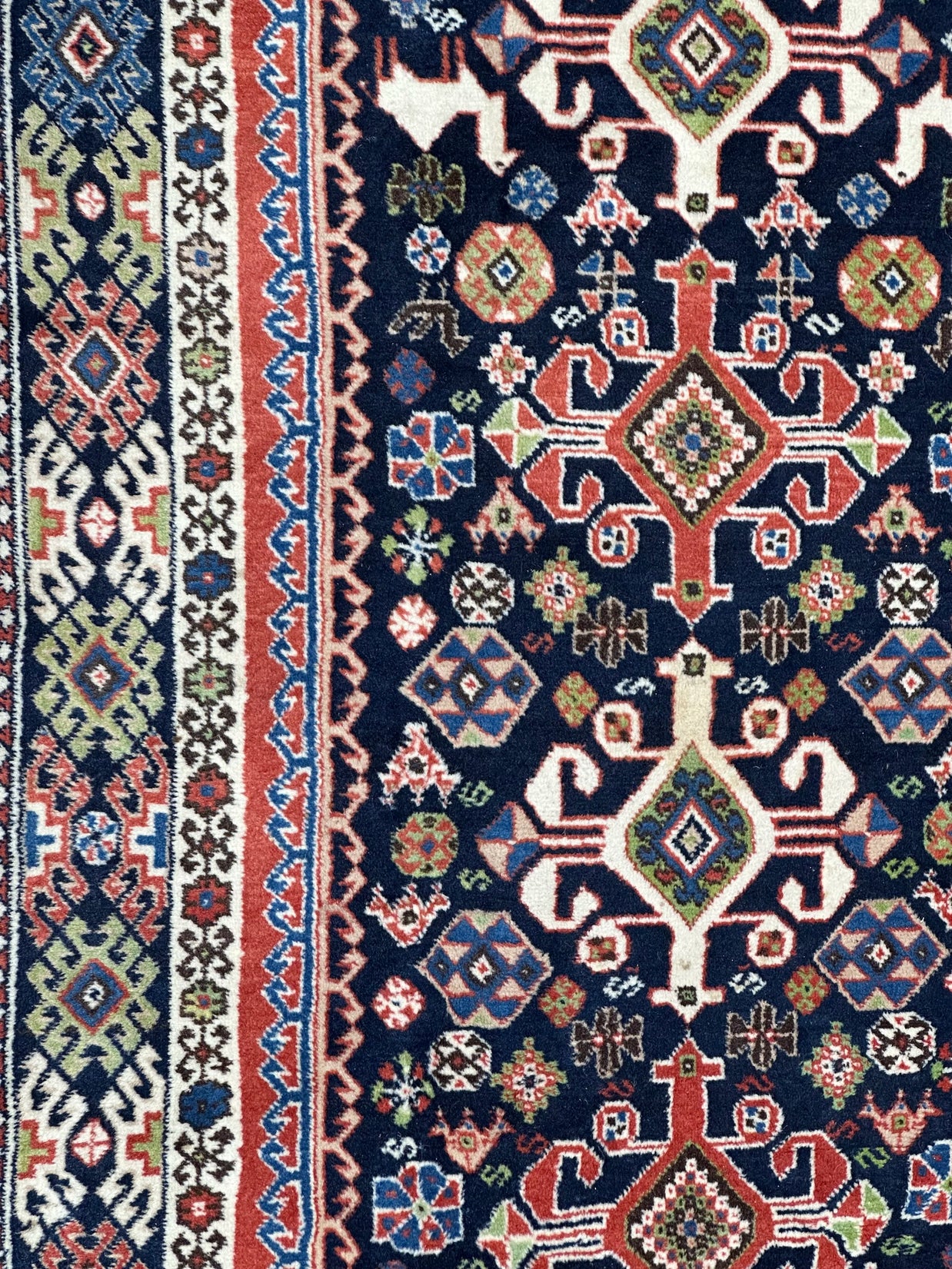 Persian Yallehmeh 302cm x 211cm Pure wool hand knotted Rug