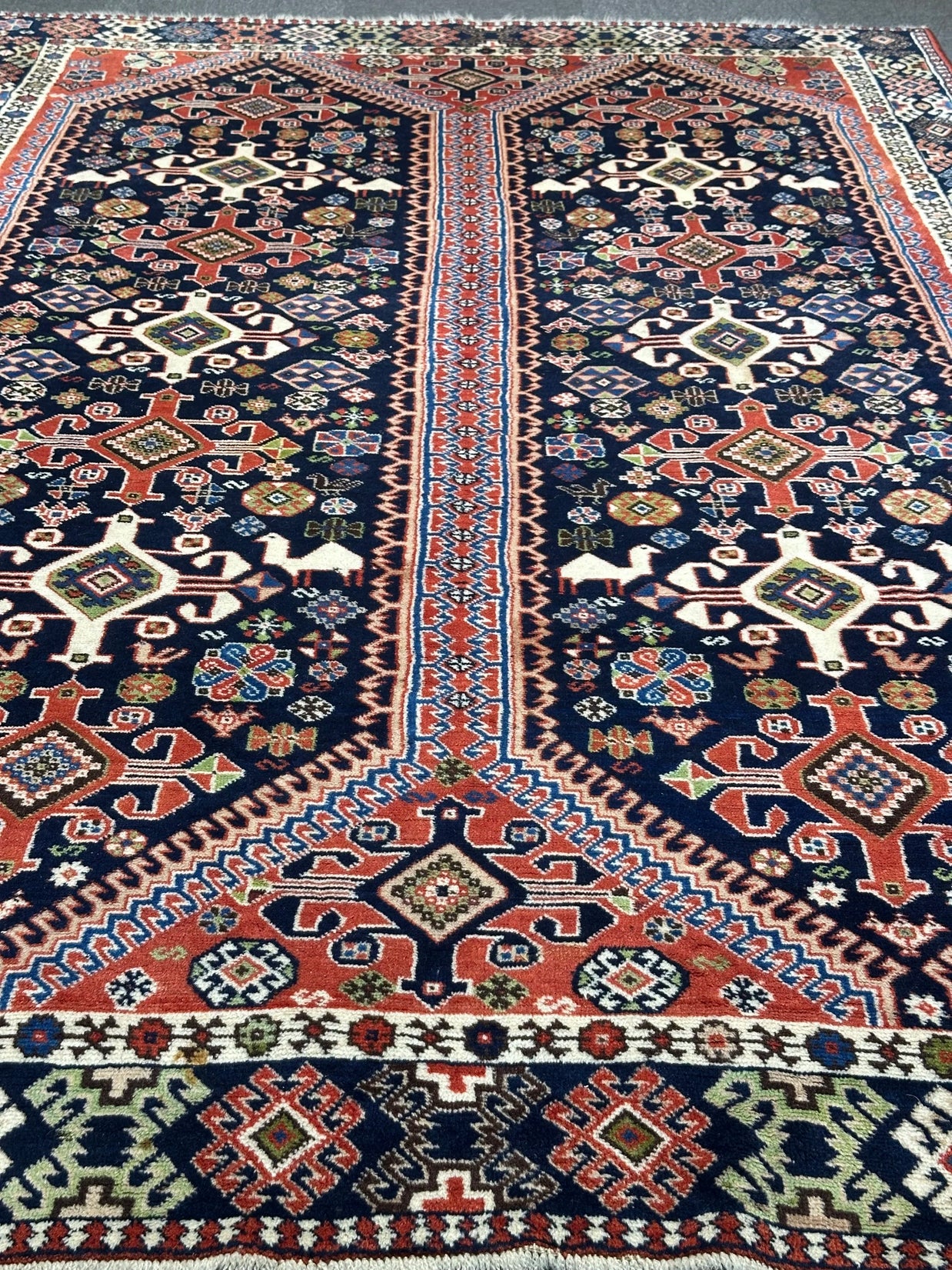 Persian Yallehmeh 302cm x 211cm Pure wool hand knotted Rug