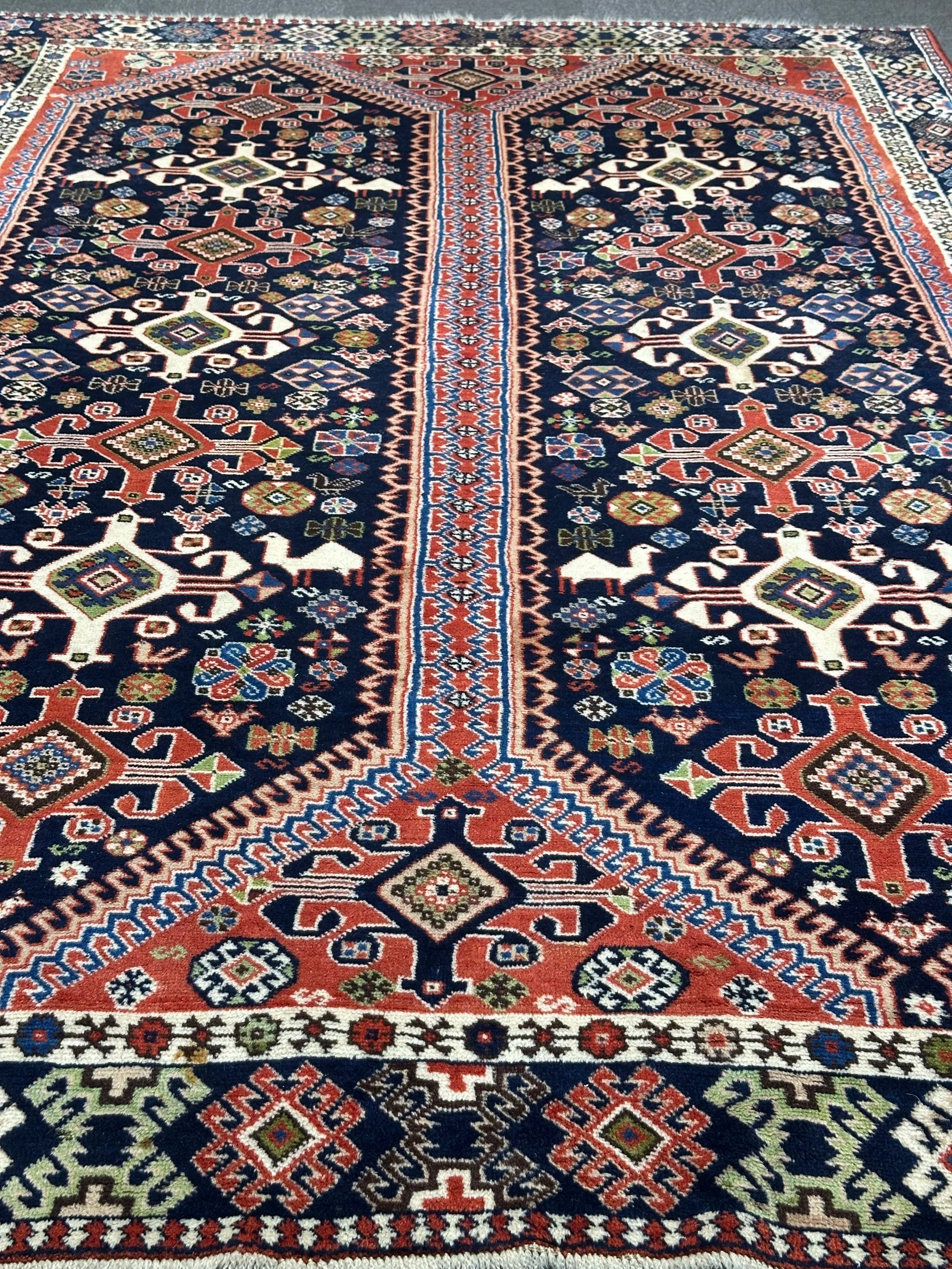 Persian Yallehmeh 302cm x 211cm Pure wool hand knotted Rug