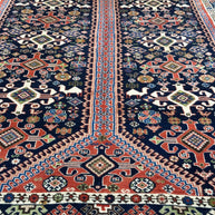 Persian Yallehmeh 302cm x 211cm Pure wool hand knotted Rug