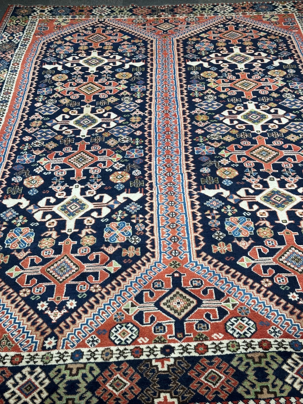 Persian Yallehmeh 302cm x 211cm Pure wool hand knotted Rug