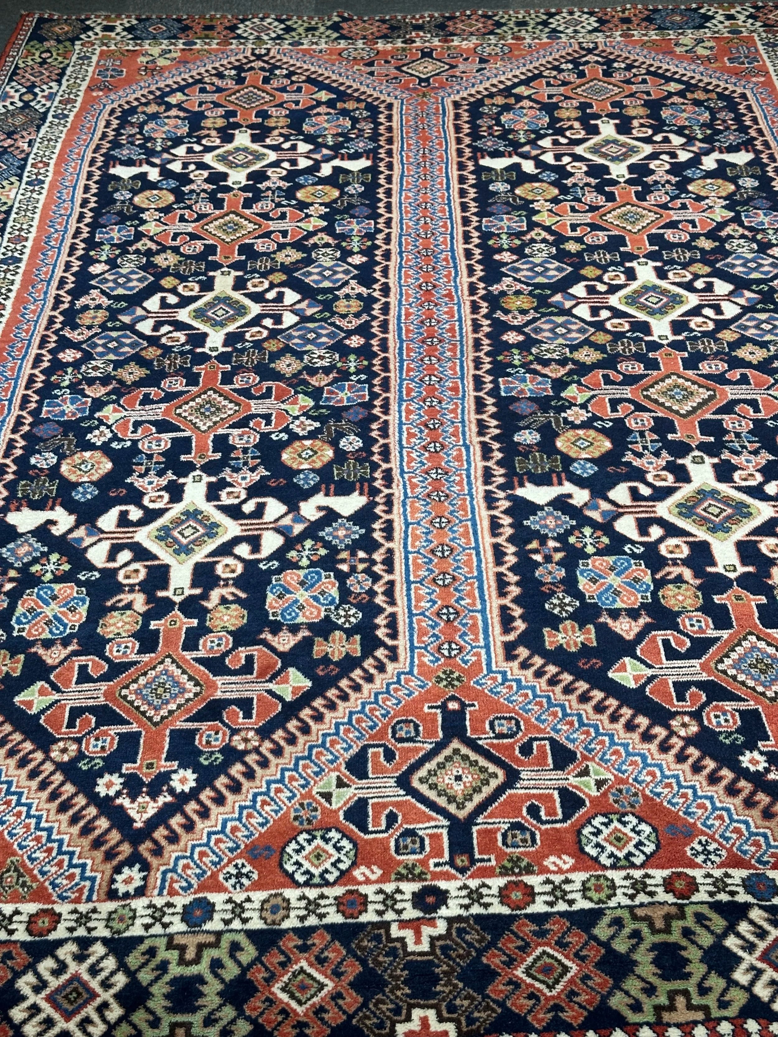 Persian Yallehmeh 302cm x 211cm Pure wool hand knotted Rug