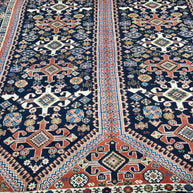 Persian Yallehmeh 302cm x 211cm Pure wool hand knotted Rug