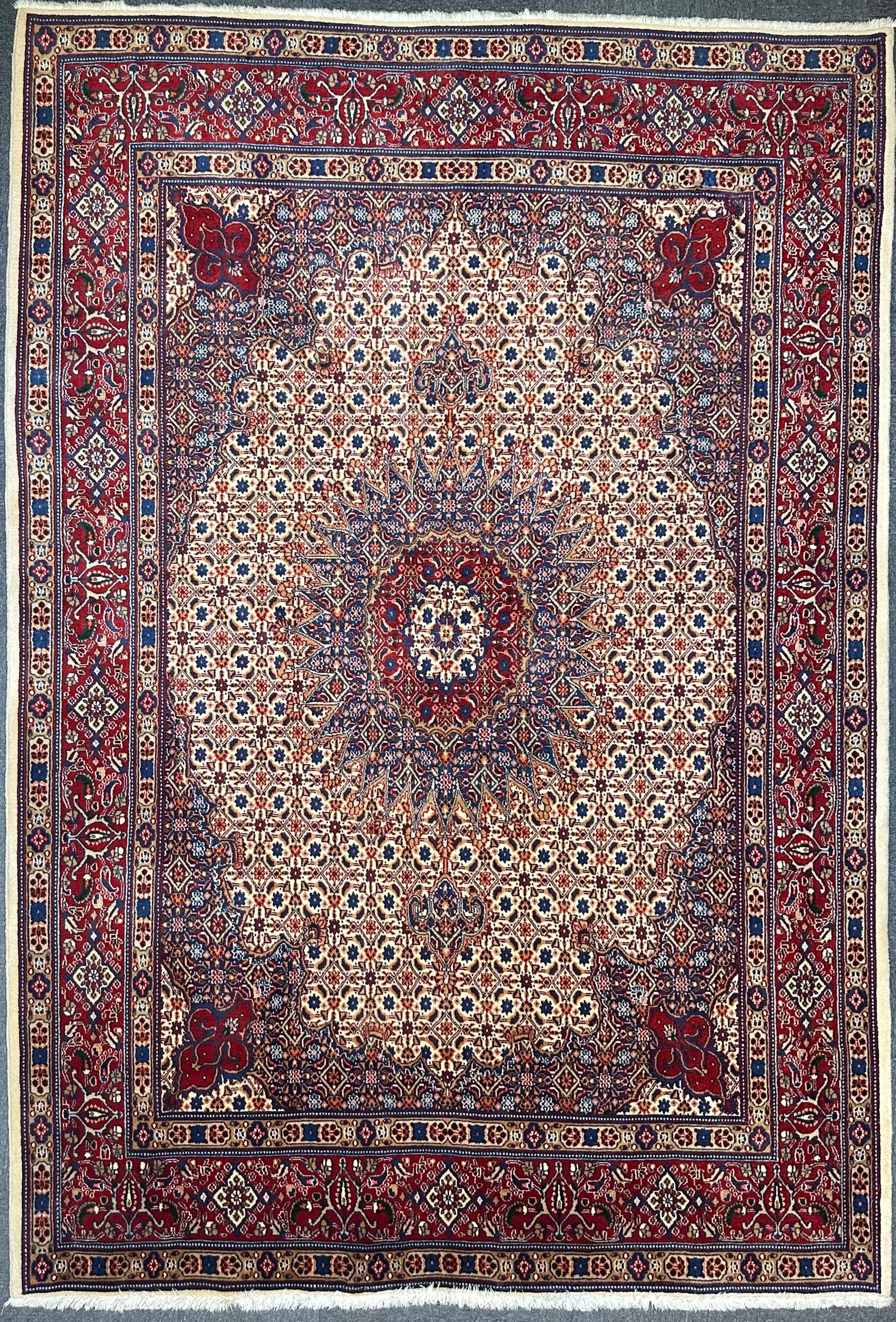 Persian Mud finally knotted woollen rug from Persia