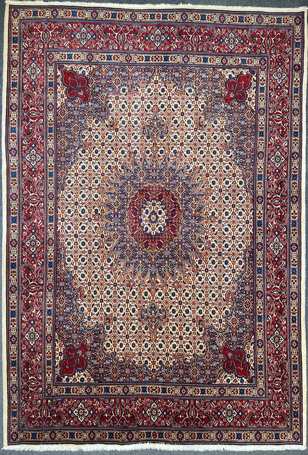 Persian Mud finally knotted woollen rug from Persia