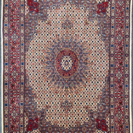 Persian Mud finally knotted woollen rug from Persia