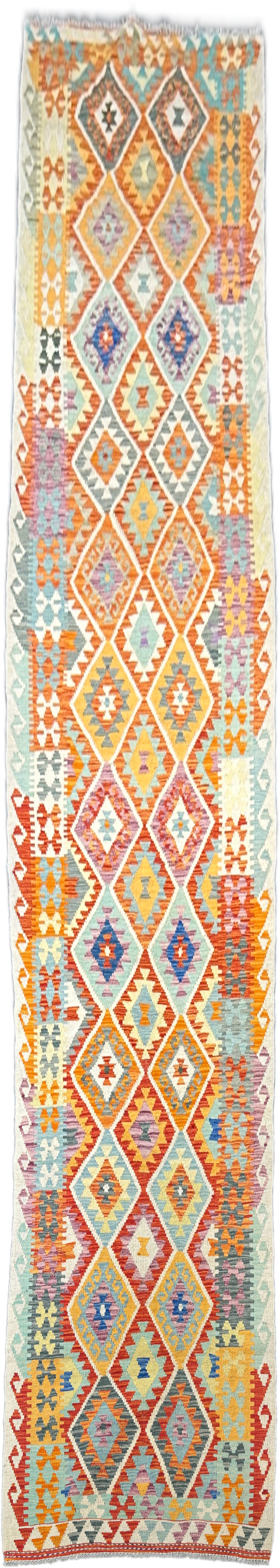 Chobi Kilim Rug - 487 cm x 87 cm
