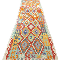 Chobi Kilim Rug - 487 cm x 87 cm