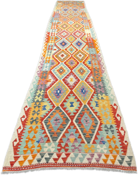 Chobi Kilim Rug - 487 cm x 87 cm