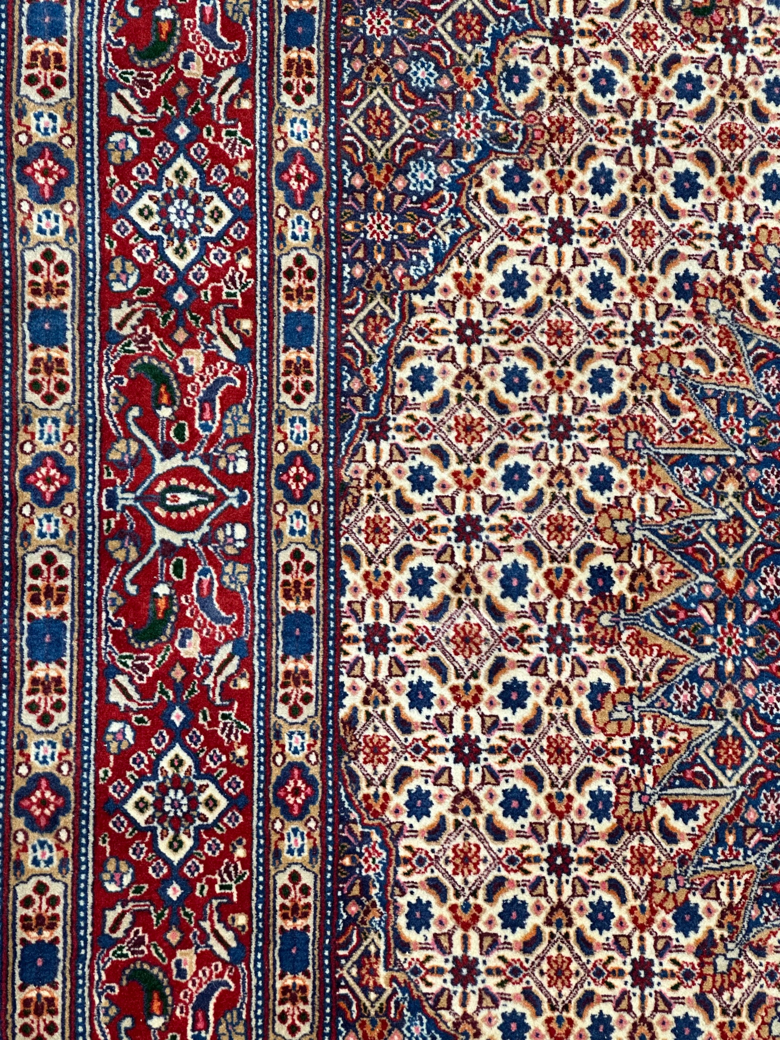 Persian Mud finally knotted woollen rug from Persia