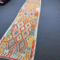 Chobi Kilim Rug - 487 cm x 87 cm