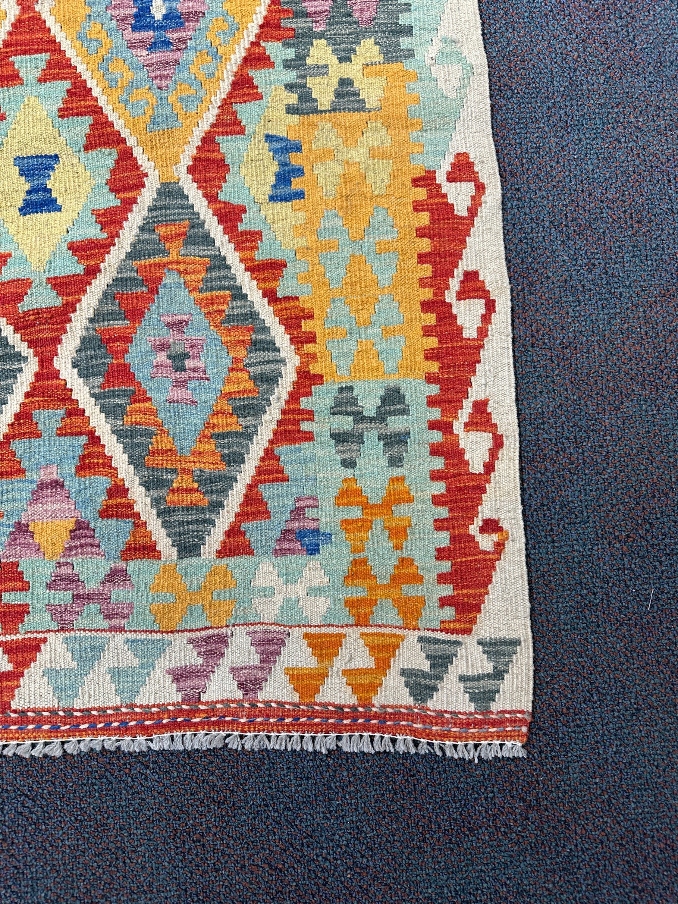 Chobi Kilim Rug - 487 cm x 87 cm