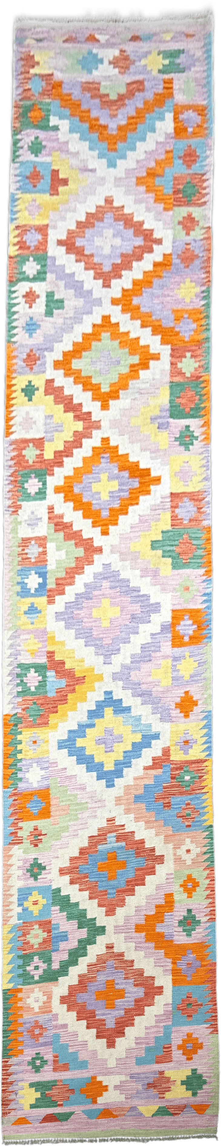 Chobi Kilim Rug - 496 cm x 96 cm