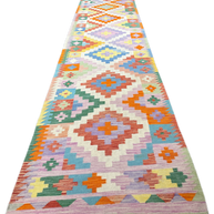 Chobi Kilim Rug - 496 cm x 96 cm