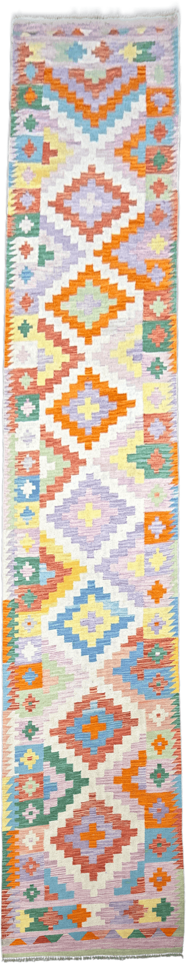 Chobi Kilim Rug - 496 cm x 96 cm